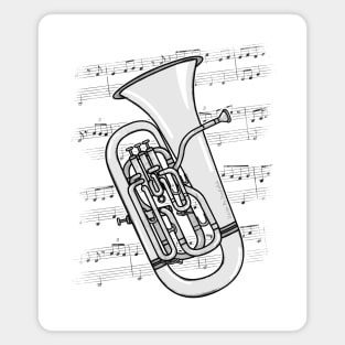 Euphonium Player Euphoniumist Brass Musician Magnet